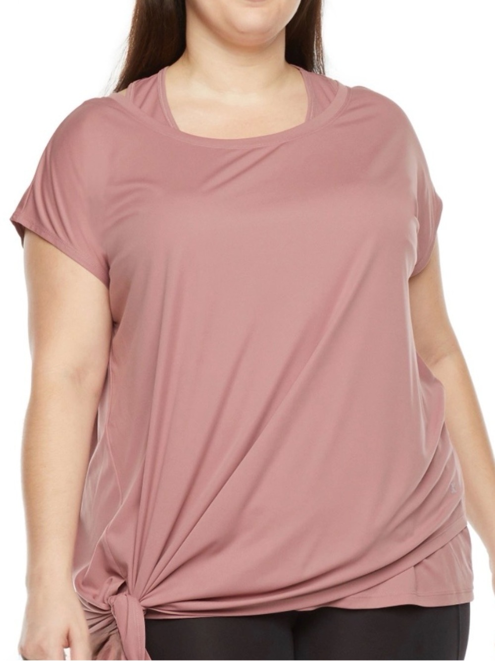 Xersion Everair Essential Performance T-Shirt Mauve Womens 3X